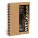 Sketchbook 7 X 10 Kraft Spiral Hardcover Mixed Media Sketchbook for Drawing: Acid-Free Quality Paper (128 Pages) by Union Square & Co