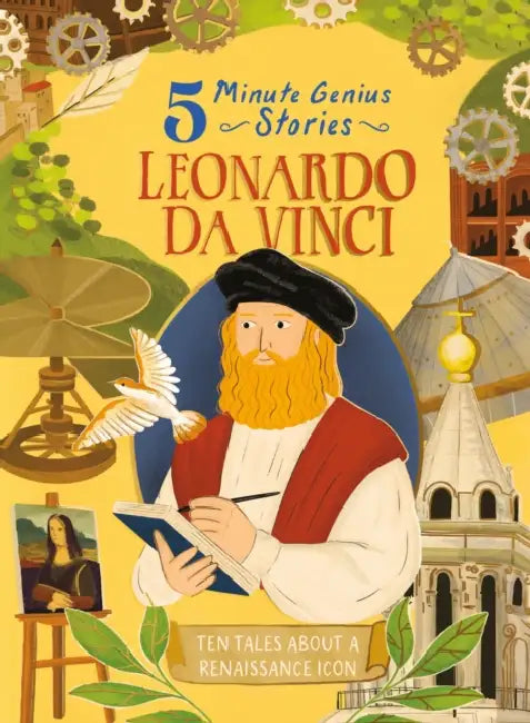 Leonardo Da Vinci: 5-Minute Genius Stories by Wil Mara, Union Square Kids, Laura Martín