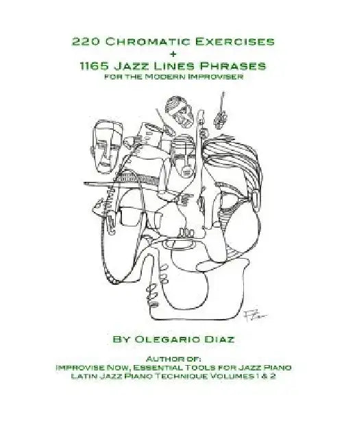 220 Chromatic Exercises + 1165 Jazz Lines Phrases for the Modern Improviser by Olegario Diaz