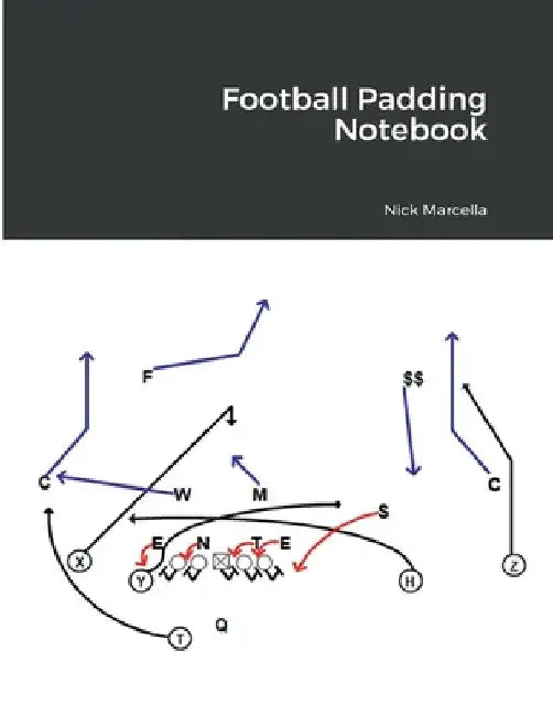 Football Padding Notebook by Nicholas Marcella