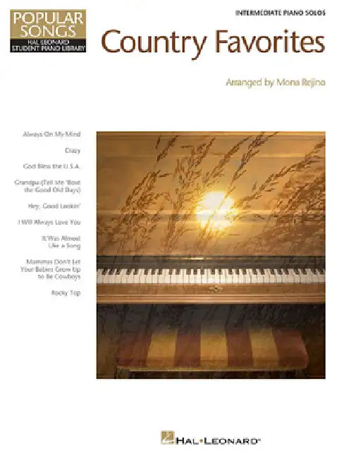 Country Favorites: Hal Leonard Student Piano Library Popular Songs Series Intermediate Level by Hal Leonard Corp, Mona Rejino