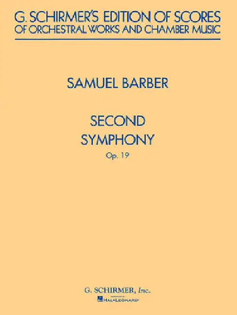 Second Symphony, Op. 19: Study Score by Samuel Barber
