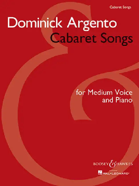Cabaret Songs: Medium Voice and Piano by Dominick Argento