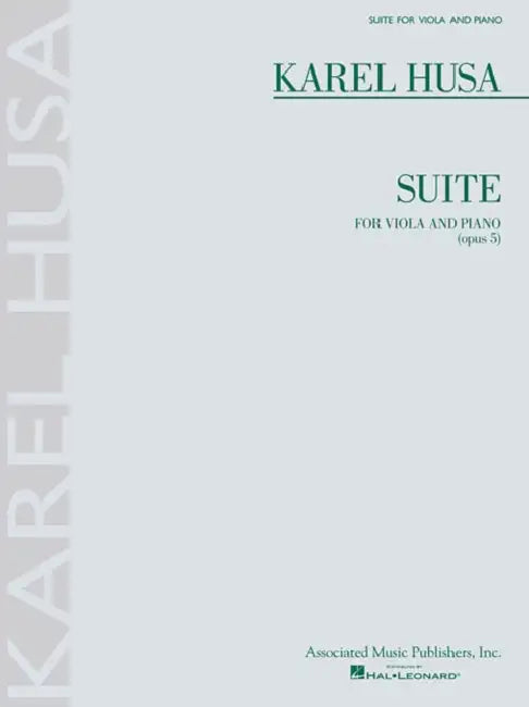 Karel Husa - Suite for Viola and Piano, Op. 5 by Karel Husa