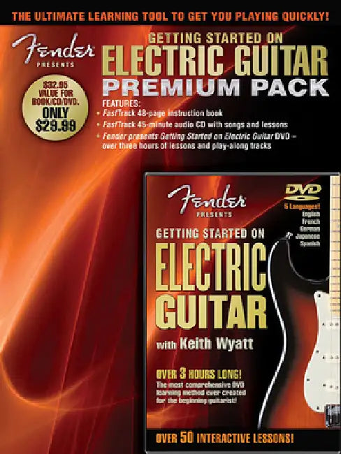 Fender Presents Getting Started on Electric Guitar - Premium Pack [With DVD] by Keith Wyatt