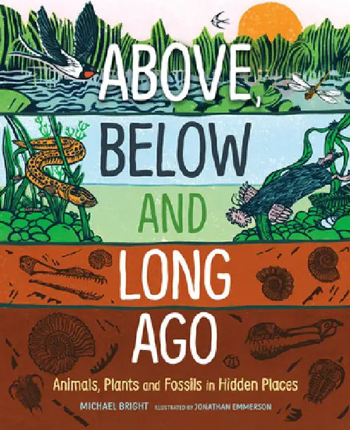 Above, Below and Long Ago: Animals, Plants and Fossils in Hidden Places by Michael Bright