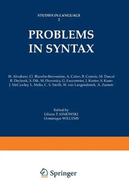 Problems in Syntax by Liliane Tasmowski