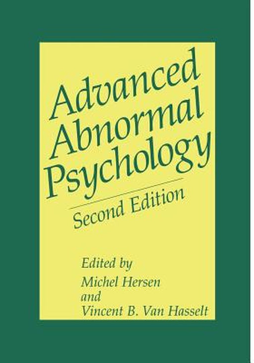 Advanced Abnormal Psychology by Michel Hersen