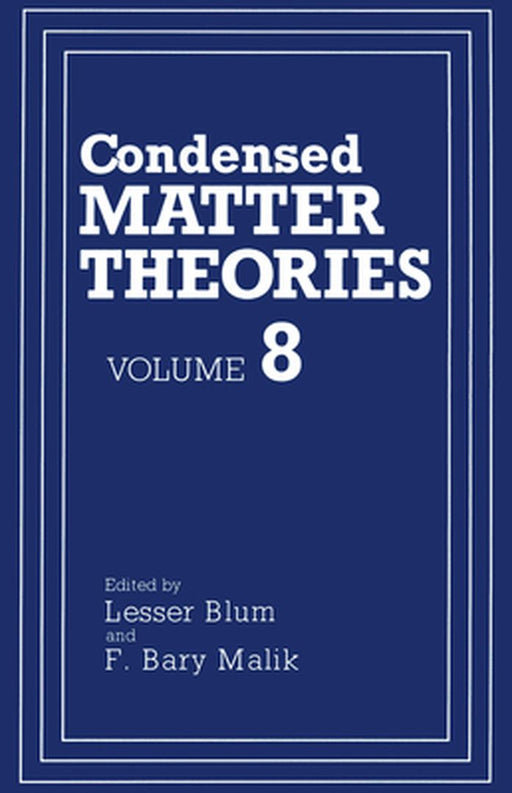 Condensed Matter Theories by Lesser Blum