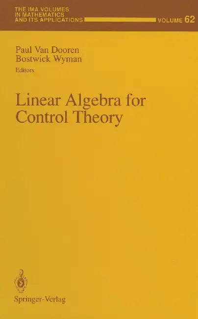 Linear Algebra for Control Theory by Paul Van Dooren
