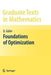 Foundations of Optimization by Osman Güler
