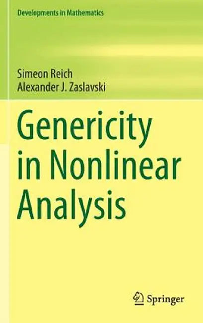 Genericity in Nonlinear Analysis by Simeon Reich
