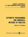 Automatic Programming and Numerical Methods of Analysis by V. N. Faddeeva