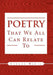 Poetry That We All Can Relate To by Edward Mable