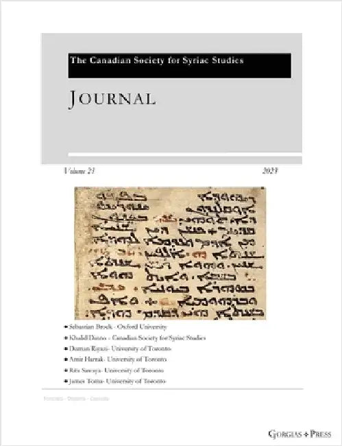 Journal of the Canadian Society for Syriac Studies 23 by Harrak, Amir