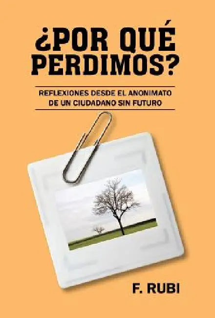 Por Que Perdimos?: Reflexiones Desde El Anonimato de Un Ciudadano Sin Futuro by F. Rubi