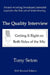 The Quality Interview: Getting It Right on Both Sides of the Mic by Tony Seton