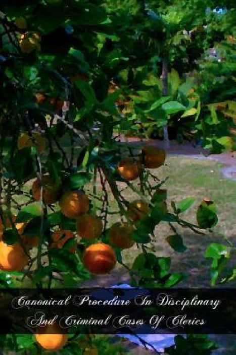 Canonical Procedure In Disciplinary And Criminal Cases Of Clerics by Sebastian G. Messmer D. D.