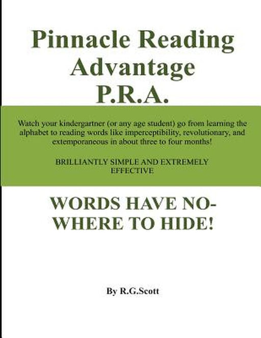 Pinnacle Reading Advantage PRA by Scott R. G.
