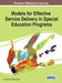 Models for Effective Service Delivery in Special Education Programs by Pam L. Epler, Rorie Ross