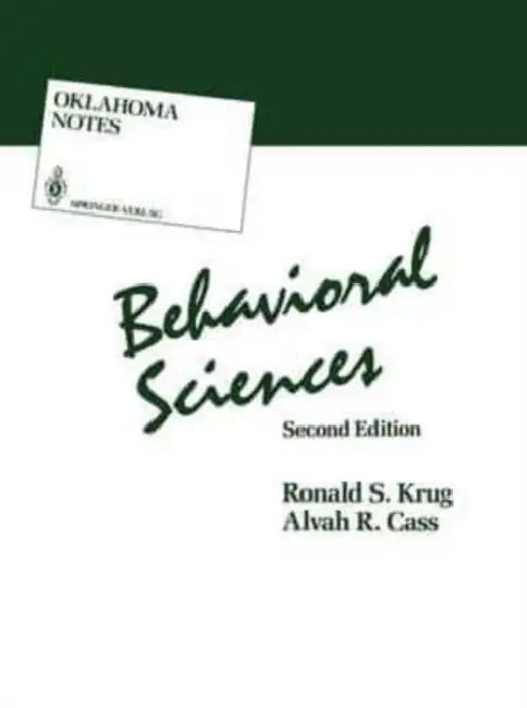 Behavioral Sciences by Krug; Alvah R. Cass, Cass Ronald S. Krug