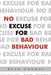 No Excuse For Bad Behaviour by Ruth Coombs