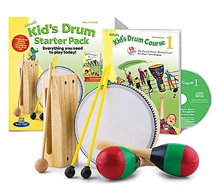 Alfred's Kid's Drumset Course Complete Starter Pack: Everything You Need to Play Today!, Book, CD, & Accessories by Dave Black