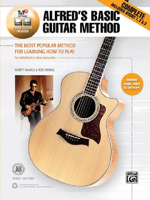 Alfred's Basic Guitar Method, Complete: The Most Popular Method for Learning How to Play, Book, DVD & Online Audio, Video & Software by Morty Manus