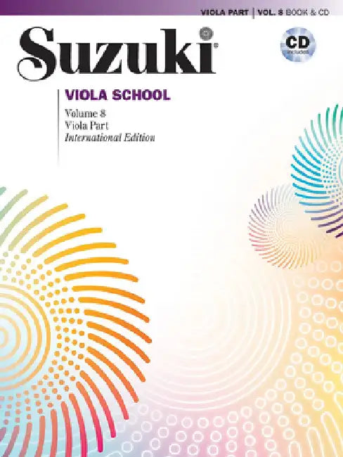Suzuki Viola School, Vol 8: Viola Part, Book & CD by Shinichi Suzuki