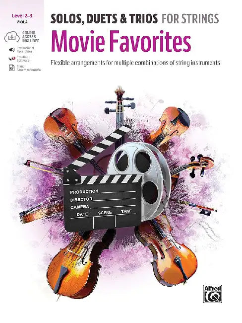 Solos, Duets & Trios for Strings -- Movie Favorites: Flexible Arrangements for Multiple Combinations of String Instruments, Book & Online Audio/Softwa by Bill Galliford