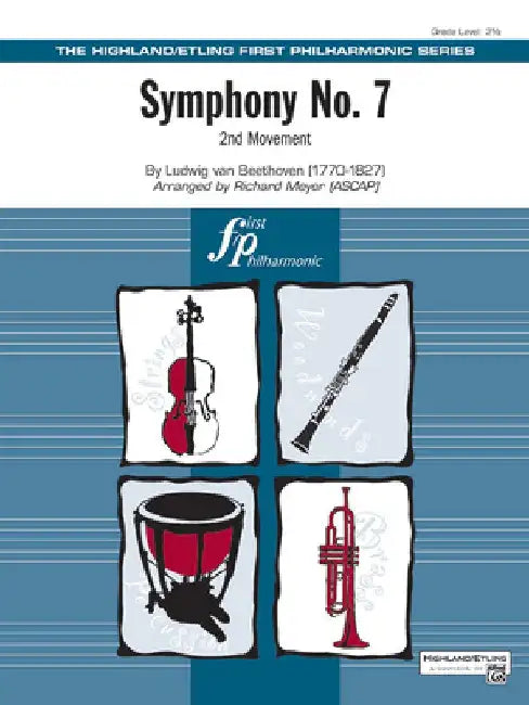 Symphony No. 7: 2nd Movement, Conductor Score & Parts by Ludwig Van Beethoven