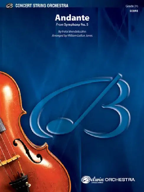 Andante: From Symphony No. 5, Conductor Score by Felix Mendelssohn