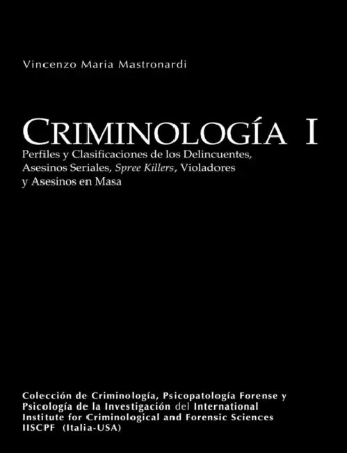 Criminología I (University Edition) by Vincenzo Mastronardi