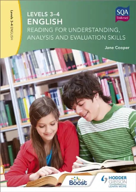Levels 3-4 English: Reading for Understanding, Analysis and Evaluation Skills by Jane Cooper