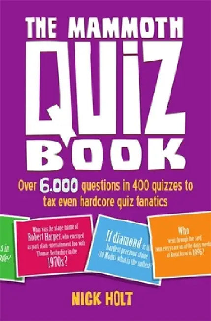 The Mammoth Quiz Book by Nick Holt