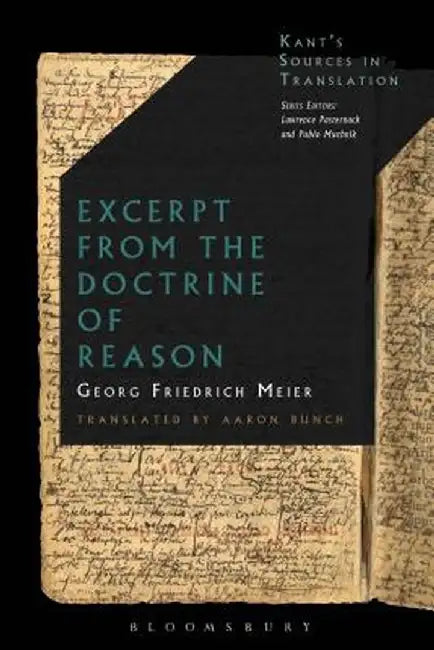 Excerpt from the Doctrine of Reason by Georg Friedrich Meier