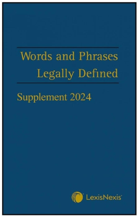 Words and Phrases Legally Defined 2024 Supplement by David Hay
