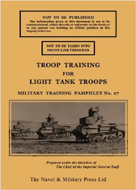 Troop Training for Light Tank Troops November 1939 by British Army