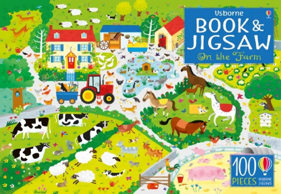 Usborne Book and Jigsaw On the Farm by Kirsteen Robson