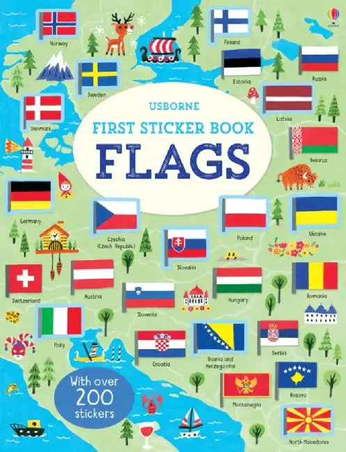 First Sticker Book Flags by Holly Bathie