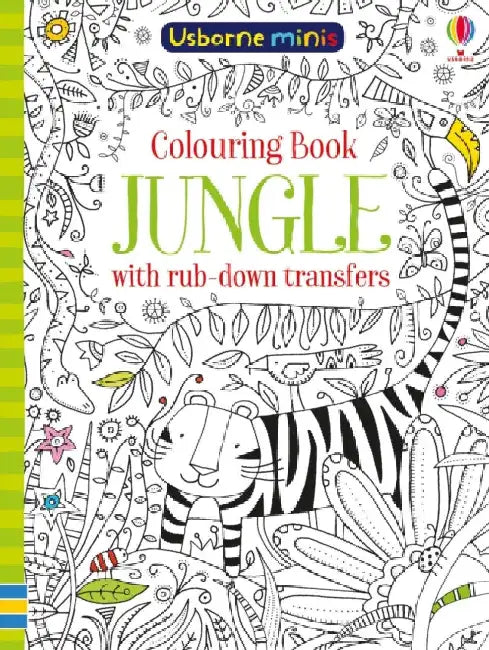 Colouring Book Jungle with Rub Downs by Sam Smith