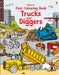 First Colouring Book Trucks and Diggers by Usborne