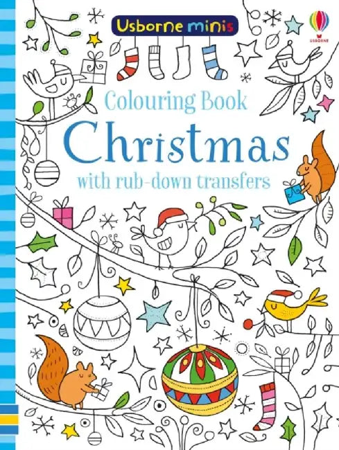 Colouring Book Christmas with rub-down transfers by Kirsteen Robson