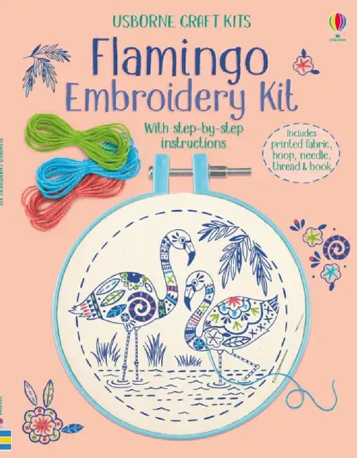 Embroidery Kit: Flamingo by Lara Bryan