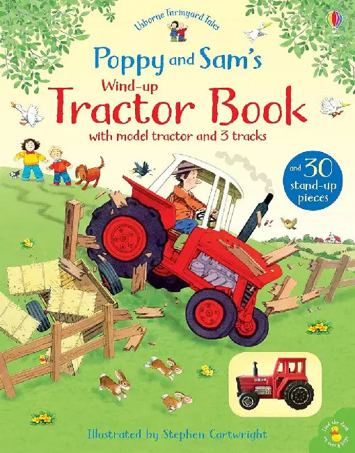 Poppy and Sam's Wind-Up Tractor Book by Heather Amery
