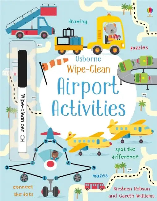 Wipe-Clean Airport Activities by Kirsteen Robson