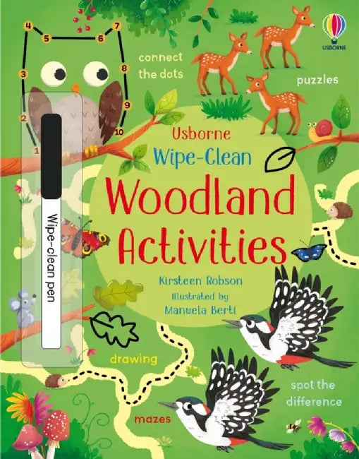 Wipe-Clean Woodland Activities by Kirsteen Robson