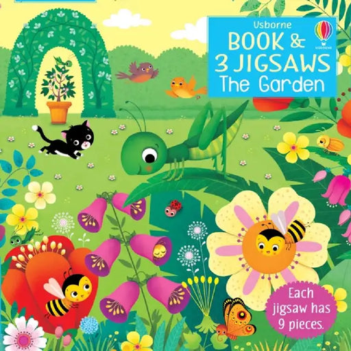Usborne Book and 3 Jigsaws: The Garden by Sam Taplin