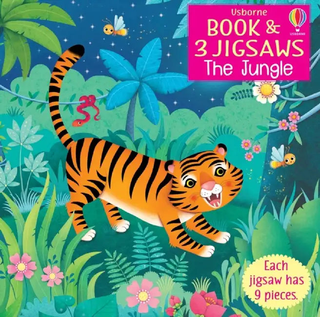Usborne Book and 3 Jigsaws: The Jungle by Sam Taplin
