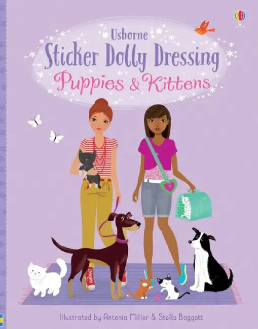 Sticker Dolly Dressing Puppies & Kittens by Fiona Watt